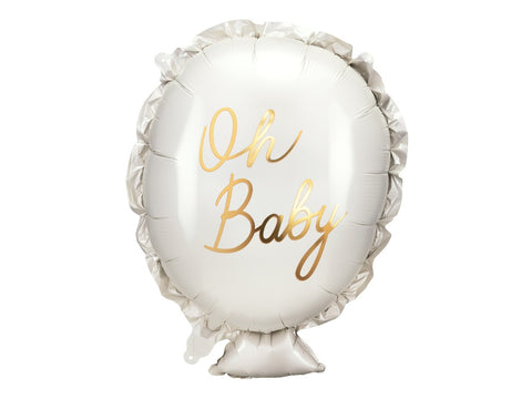 69cm x 53cm Foil Party Deco Shape OH BABY Balloon #26193