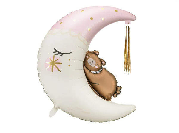 Foil Balloon TEDDY Bear on the Moon 80 x 98cm #FS26196