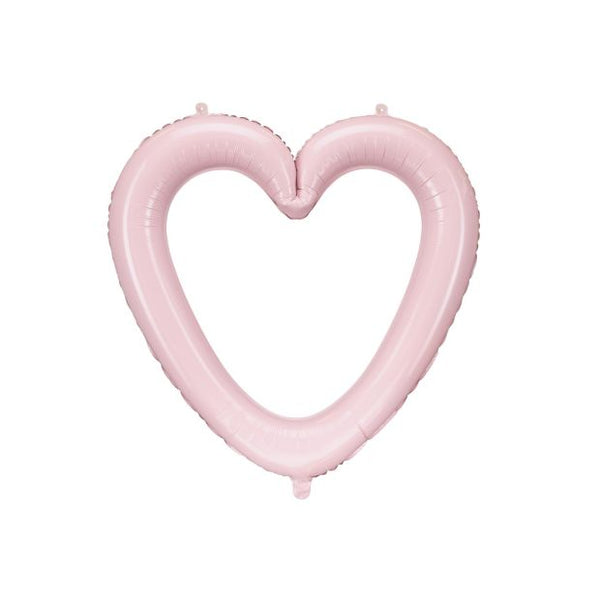86cm Shape Foil Heart Frame Pink #26207 - Each (pkgd.)