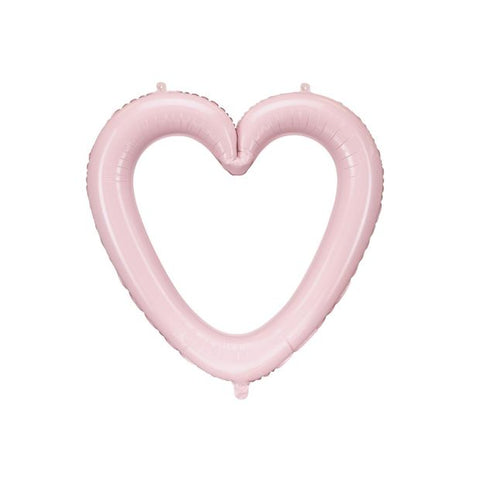 86cm Shape Foil Heart Frame Pink #26207 - Each (pkgd.)