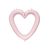 86cm Shape Foil Heart Frame Pink #26207 - Each (pkgd.)