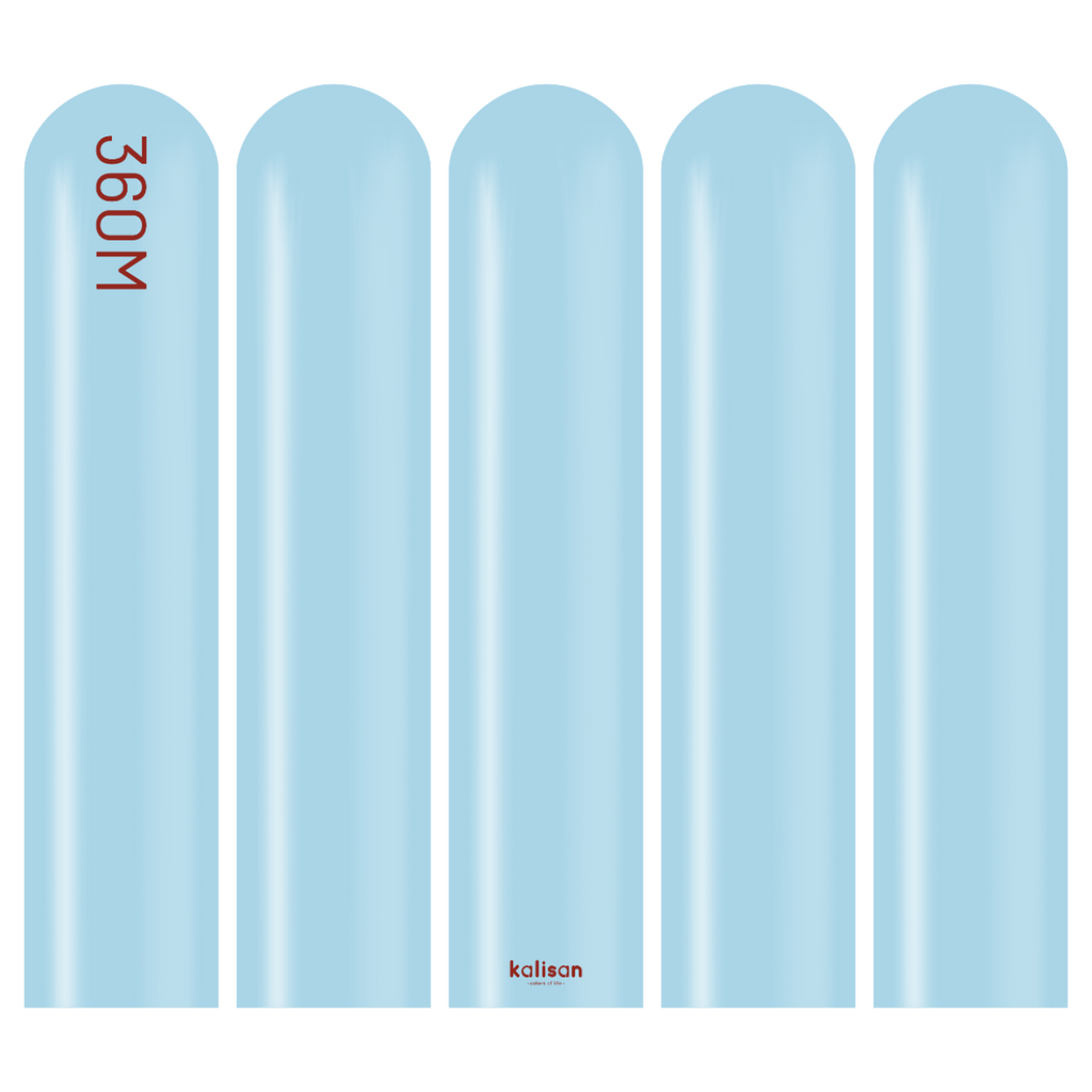 360 Kalisan Macaron BLUE Plain Modelling Latex #10330012 - Pack of 50