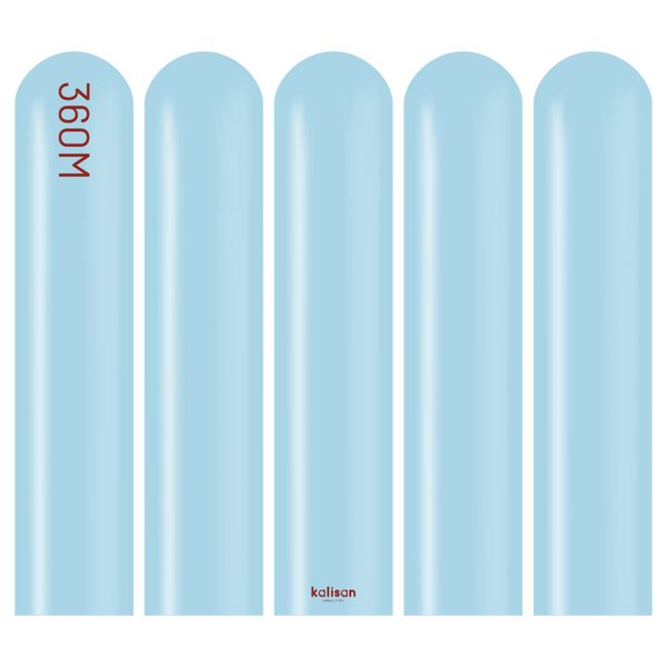 360 Kalisan Macaron BLUE Plain Modelling Latex #10330012 - Pack of 50