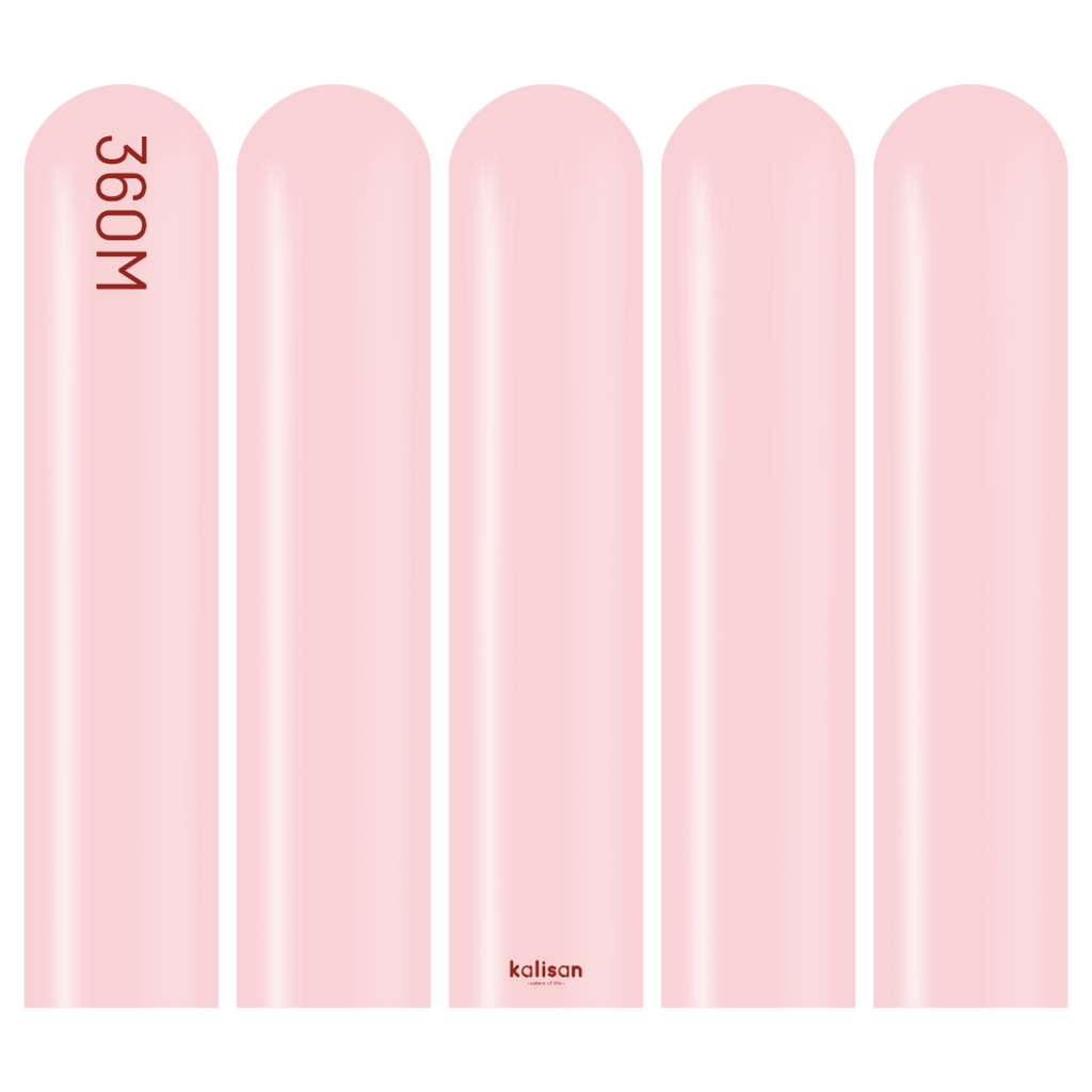 360 Kalisan Macaron PINK Plain Modelling Latex #10330022 - Pack of 50