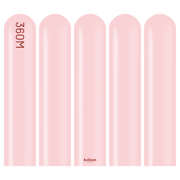 360 Kalisan Macaron PINK Plain Modelling Latex #10330022 - Pack of 50