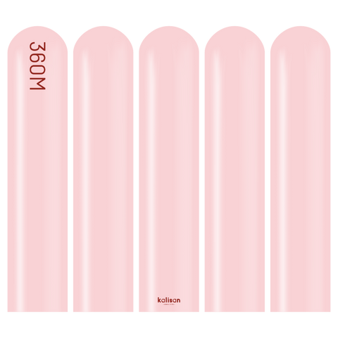 360 Kalisan Macaron PINK Plain Modelling Latex #10330022 - Pack of 50