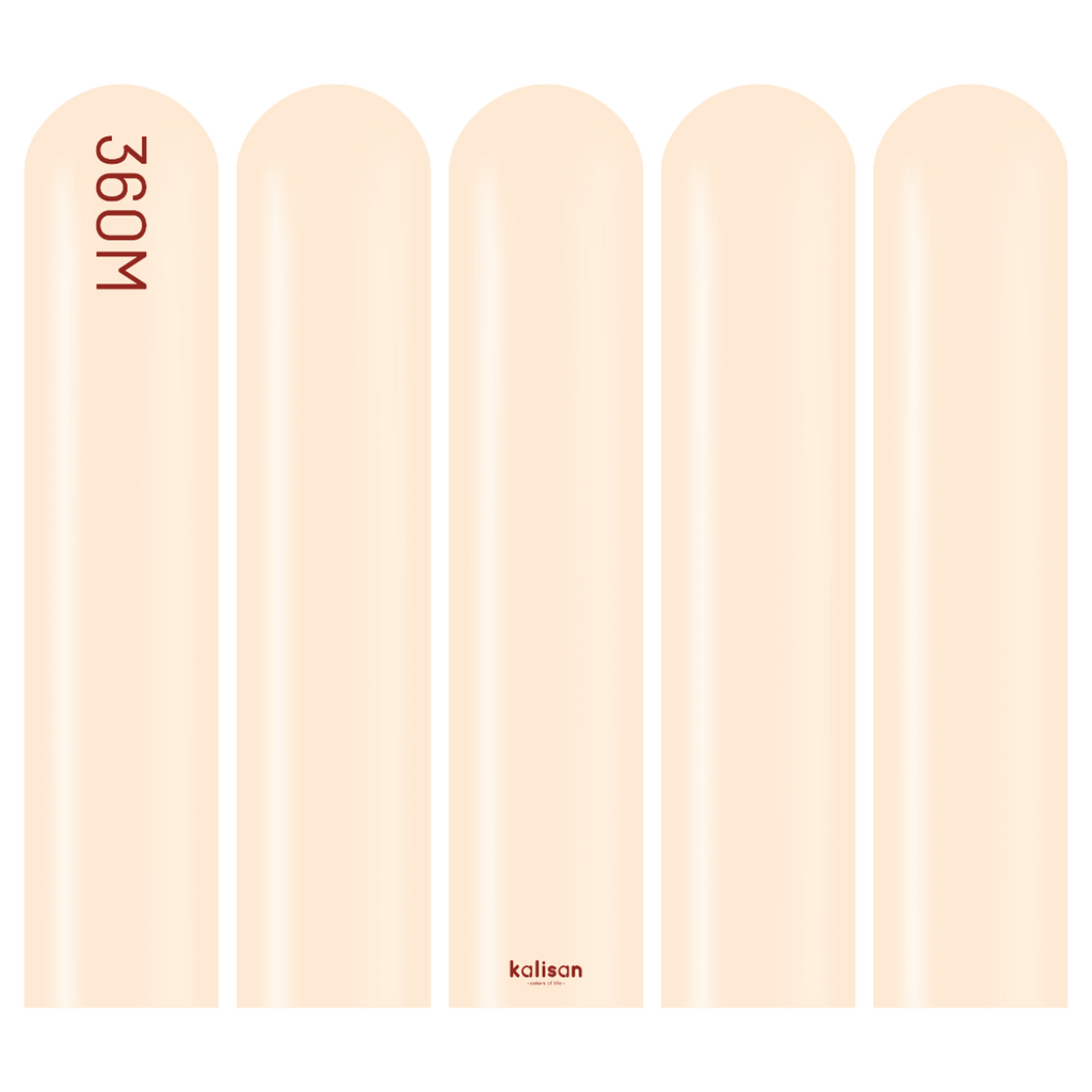 360 Kalisan Macaron SALMON Plain Modelling Latex #10330062 - Pack of 50