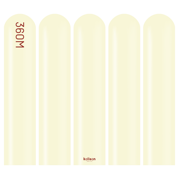 360 Kalisan Macaron PALE YELLOW Plain Modelling Latex #10330082 - Pack of 50