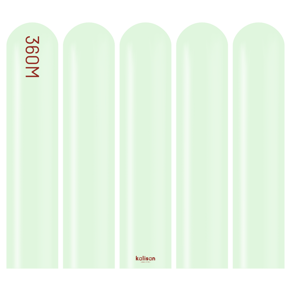 360 Kalisan Macaron PALE GREEN Plain Modelling Latex #10330092 - Pack of 50
