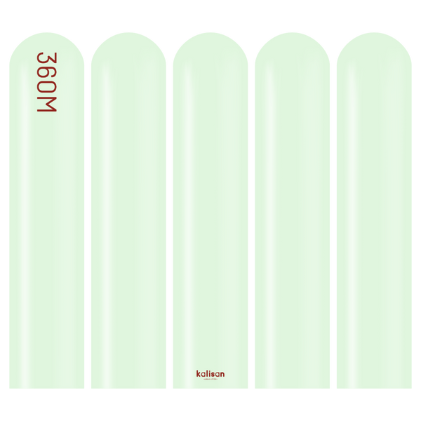 360 Kalisan Macaron PALE GREEN Plain Modelling Latex #10330092 - Pack of 50