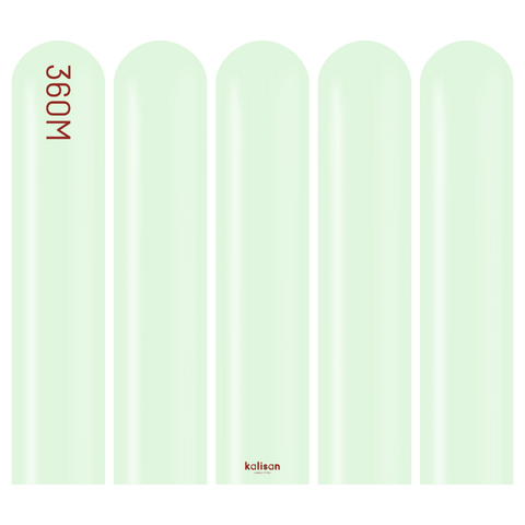 360 Kalisan Macaron PALE GREEN Plain Modelling Latex #10330092 - Pack of 50