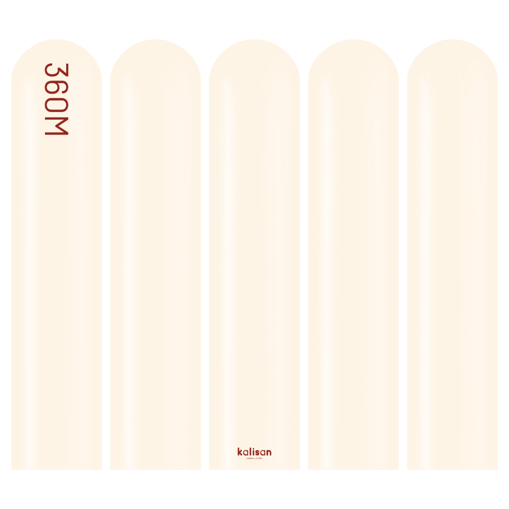 360 Kalisan Macaron PALE SALMON Plain Modelling Latex #10330122 - Pack of 50