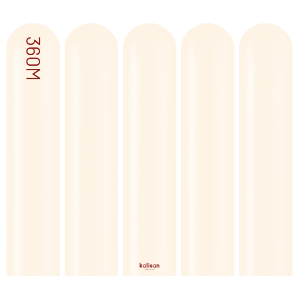 360 Kalisan Macaron PALE SALMON Plain Modelling Latex #10330122 - Pack of 50