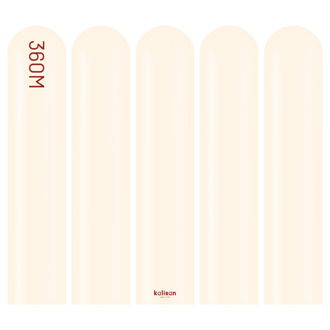 360 Kalisan Macaron PALE SALMON Plain Modelling Latex #10330122 - Pack of 50
