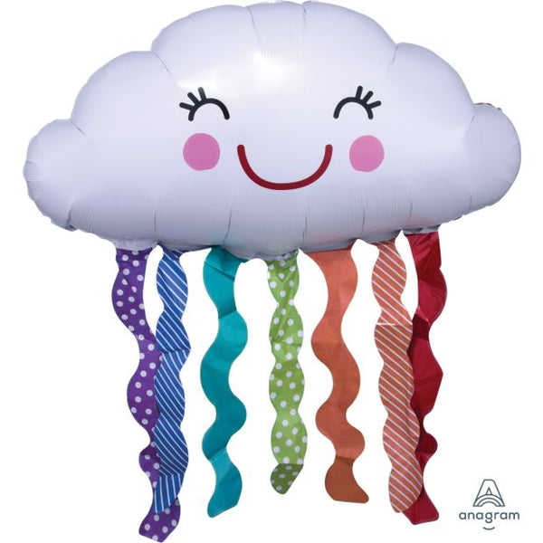 76cm Foil Shape RAINBOW Cloud #31231