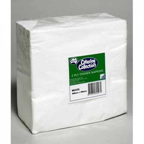NAPKINS BULK White 2ply Dinner 100 Pack #AP370507