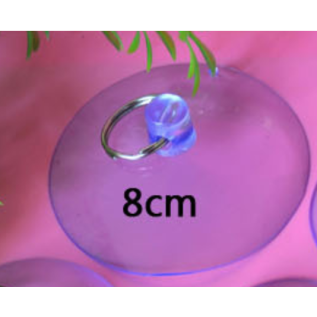Jumbo 8cm Suction Cup Transparent #B727 - Each