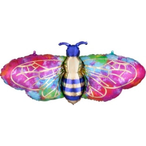 99cm Foil Shape Tie Dye BEE #40812