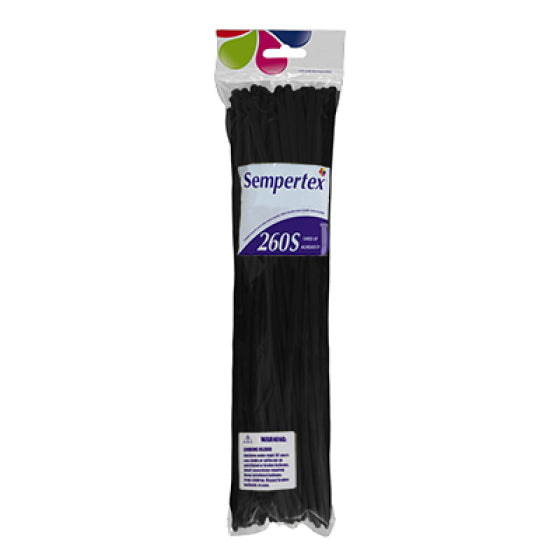 260T Fashion BLACK Sempertex Plain Modelling Latex #20009337 - Pack of 50