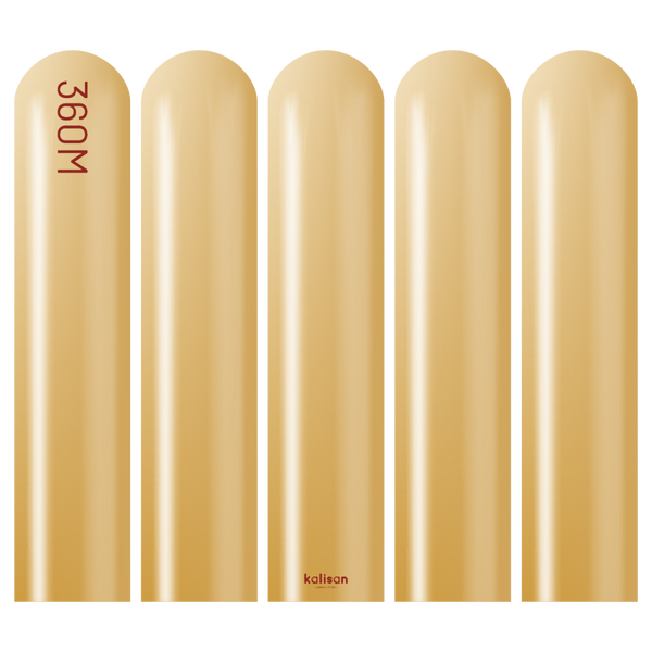 360 Kalisan MIRROR GOLD Plain Modelling Latex #10350012 - Pack of 50