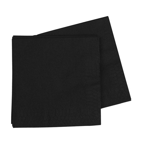 LUNCH Napkin BLACK 40Pk #FS6072BKP
