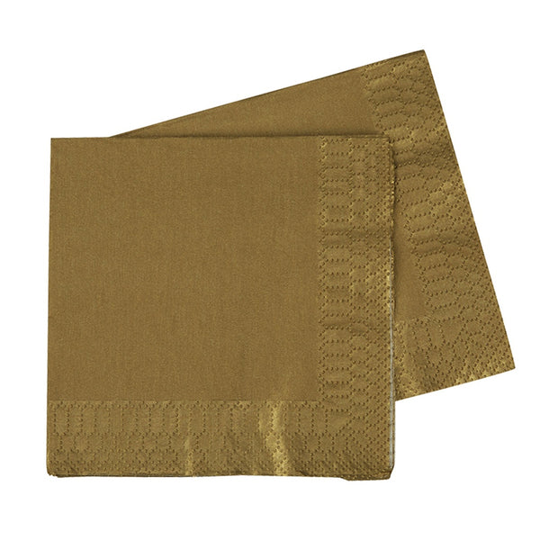 LUNCH Napkin METALLIC GOLD 40Pk #FS6072MGP
