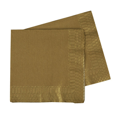 LUNCH Napkin METALLIC GOLD 40Pk #FS6072MGP