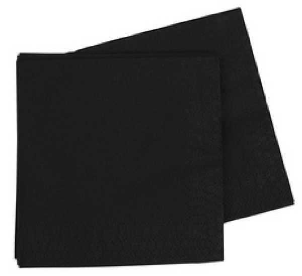 Dinner Napkin BLACK Pack of 40 #FS6073BK