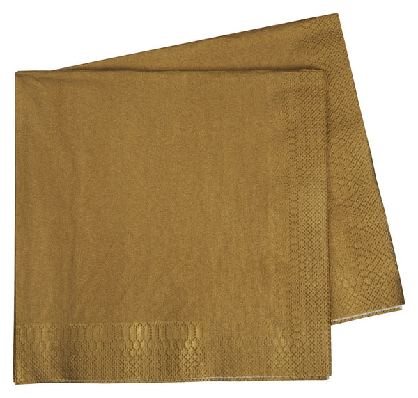 Dinner Napkin Metallic GOLD Pack of 40 #FS6073MGP
