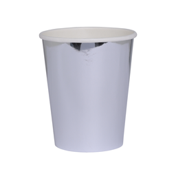 Paper Cup 260ml METALLIC SILVER 20Pk #FS6135MSP