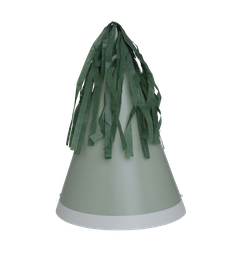 Party HAT With Paper Tassel EUCALYPTUS 10pk #FS6150EUP