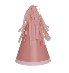 Party HAT With Paper Tassel ROSE 10pk #FS6150ROP