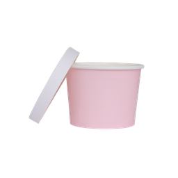 Paper LUXE TUB with Lid pack of 5 PASTEL PINK 5Pk #FS6236CPP