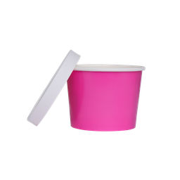 Paper LUXE TUB with Lid pack of 5 FLAMINGO 5Pk #FS6236FMP