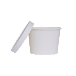Paper LUXE TUB with Lid pack of 5 WHITE 5Pk #FS6236WHP