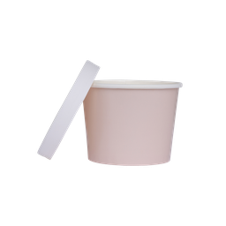Paper LUXE TUB with Lid pack of 5 WHITE SAND 5Pk #FS6236WSP