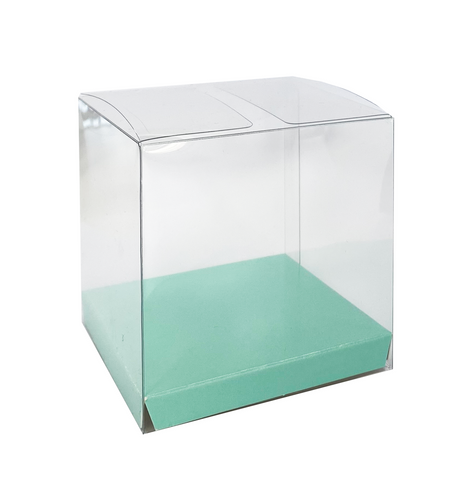 Favour Box Clear & Pastel Mint Green 10Pk #FS6250MTP