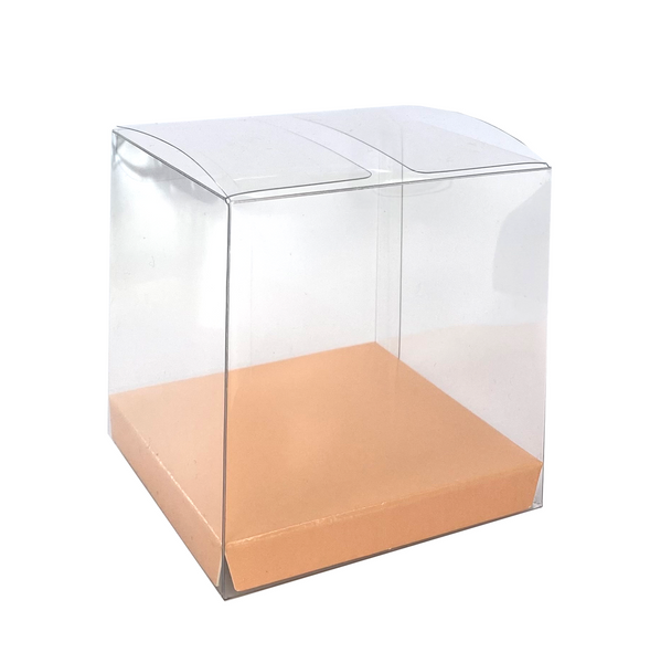 Favour Box Clear & Pastel Peach 10Pk #FS6250PHP
