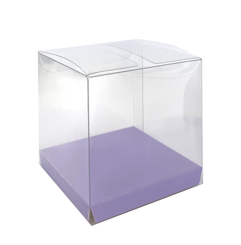 Favour Box Clear & Pastel Lilac 10Pk #FS6250PLP