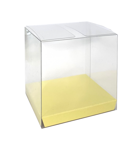 Favour Box Clear & Pastel Yellow 10Pk #FS6250PYP