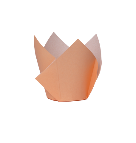 FS Tulip Cupcake Case PEACH 20pk #6255PHP