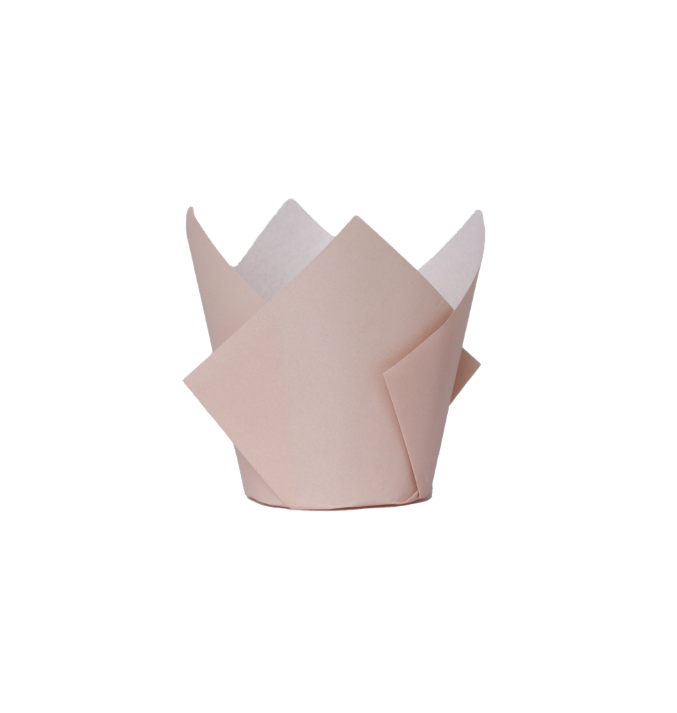 FS Tulip Cupcake Case WHITE SAND 20pk #6255WSP