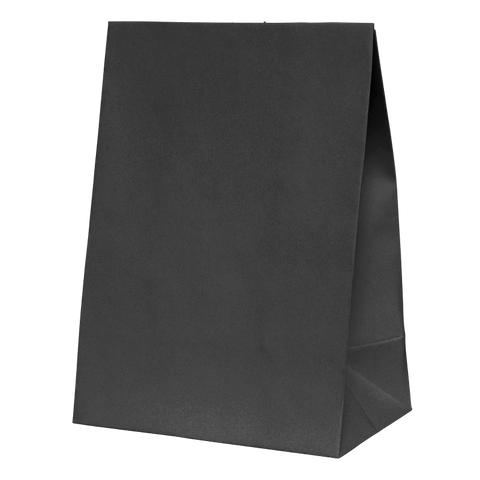 Paper Party Bag BLACK 18cm x 13cm x 8cm 10pk #6300BKP