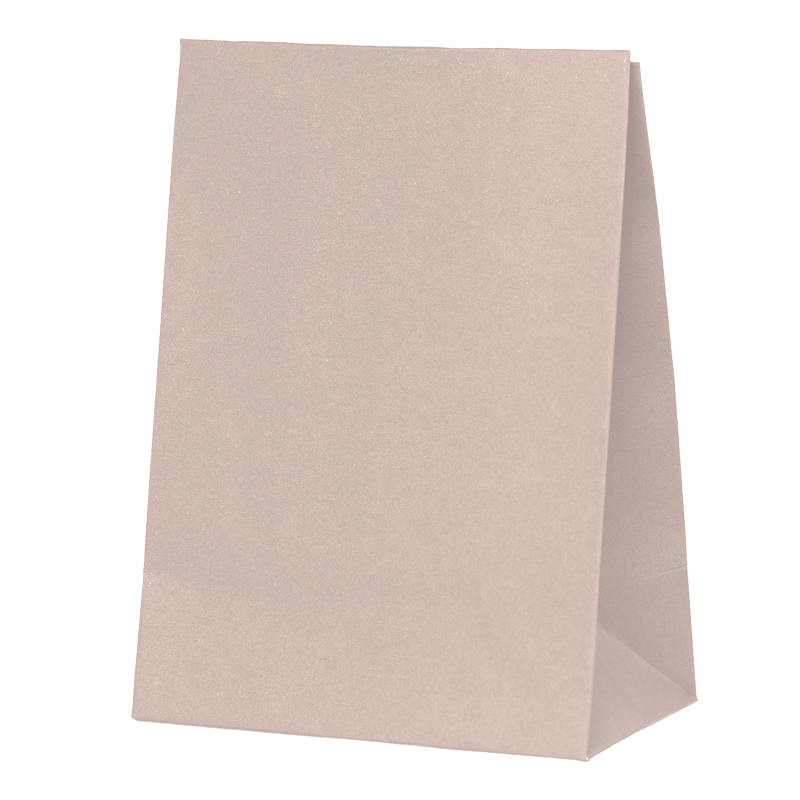 Paper Party Bag WHITE SAND 18cm x 13cm x 8cm 10pk #6300WSP