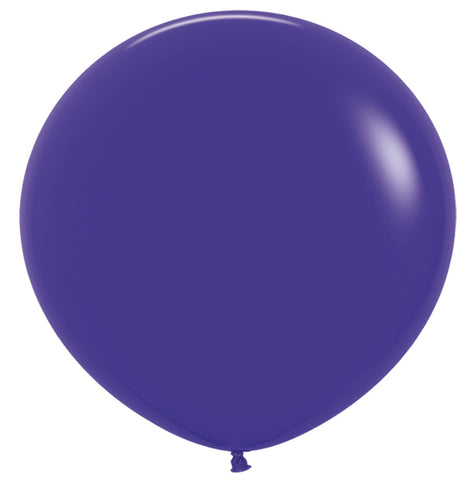 90cm Round Fashion VIOLET Plain Latex #7091051- Each