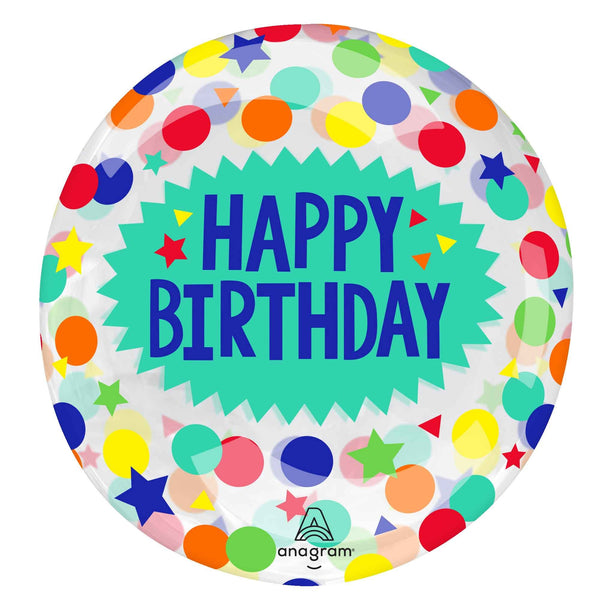 Crystal CLEARZ Happy BIRTHDAY Dots & Stars 20