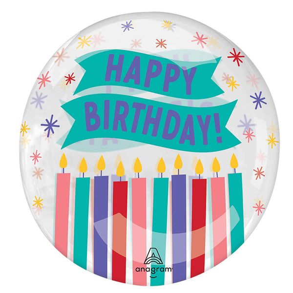 Crystal CLEARZ Happy BIRTHDAY Candles 20