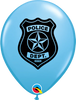 28cm Round Pale Blue Police Dept. #85836-10 Pack of 10
