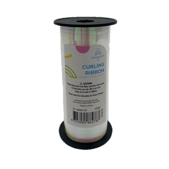 METALLIC Ribbon 50m x 5mm WHITE each #88062827