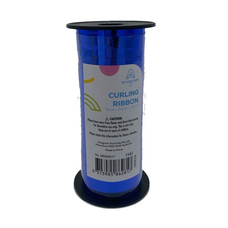 METALLIC Ribbon 50m x 5mm BLUE each #88062817